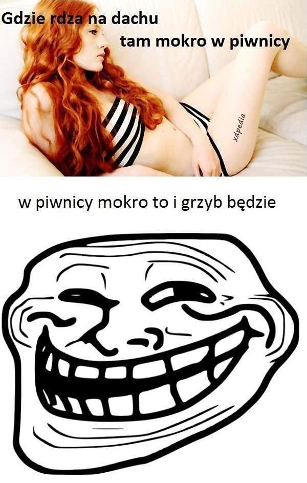 Gdzie rdza na dachu.. to i mokro w piwnicy.. w piwnicy