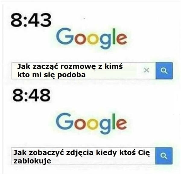 Google: Jak zacząć rozmowę z kimś kto mi się podoba