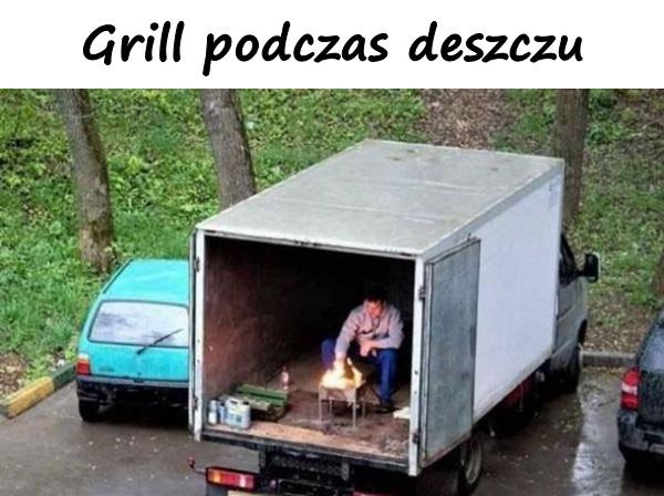 Grill podczas deszczu