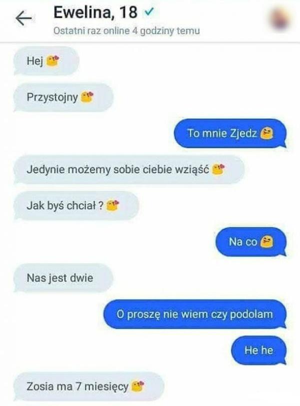 - Hej. Przystojny. - To mnie zjedz. - Jedynie możemy sobie