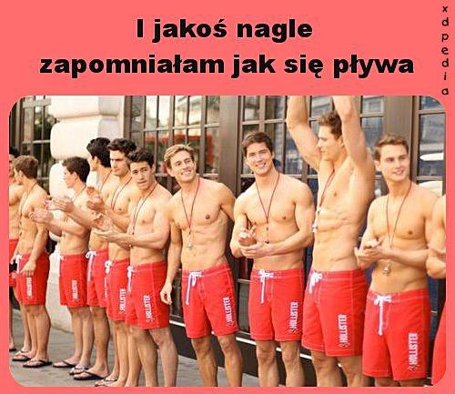 I jakoś nagle zapomniałam jak się pływa