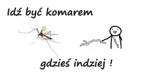 Idź być komarem gdzieś indziej