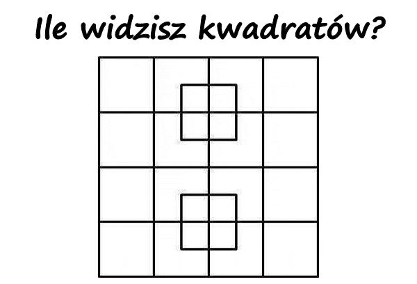 Ile widzisz kwadratów