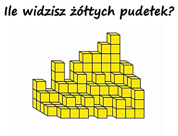 Ile widzisz żółtych pudełek