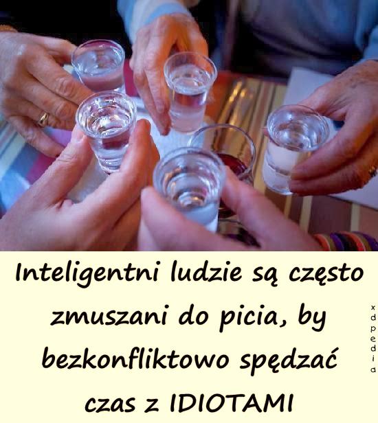 Inteligentni ludzie są często zmuszani do picia by