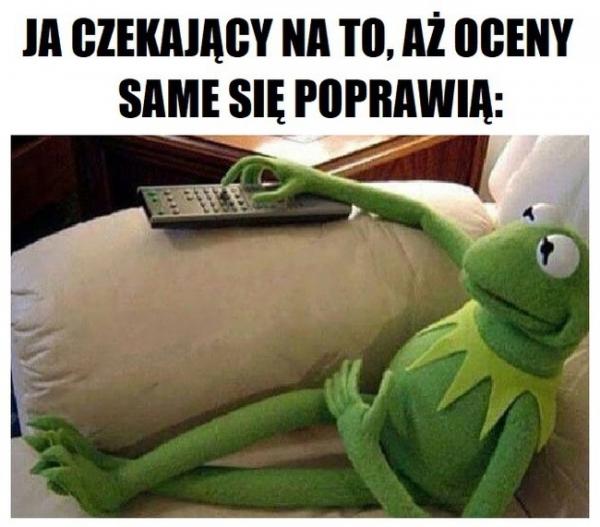 Ja czekający na to, aż oceny same się poprawią