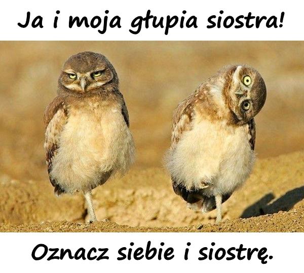 Ja i moja głupia siostra! Oznacz siebie i siostrę