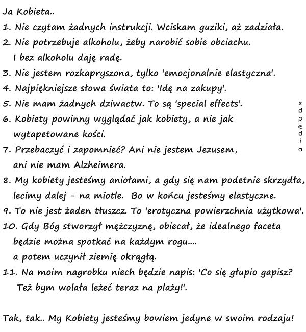 Ja Kobieta.. 1. Nie czytam żadnych instrukcji. Wciskam