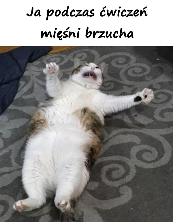 Ja podczas ćwiczeń mięśni brzucha