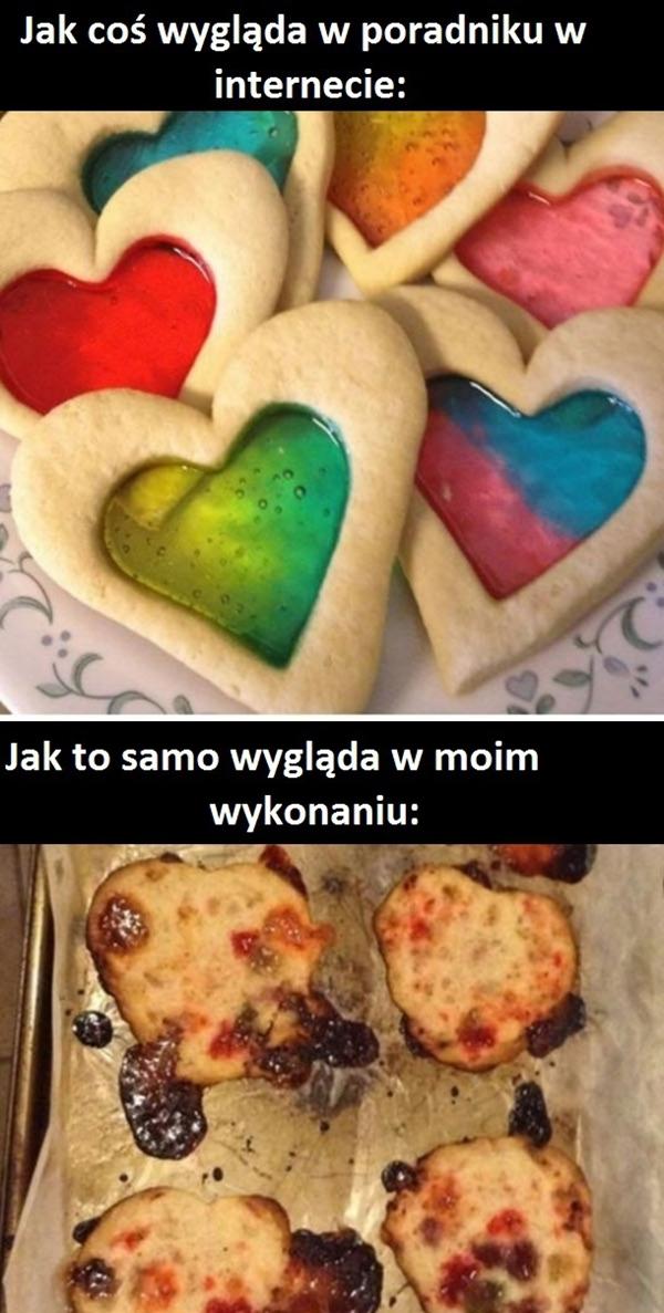 Jak coś wygląda w poradniku w internecie i jak to samo