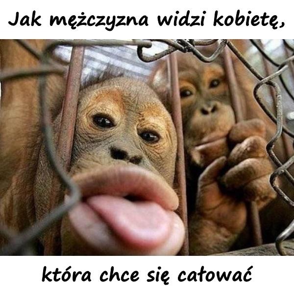 Jak mężczyzna widzi kobietę, która chce się całować