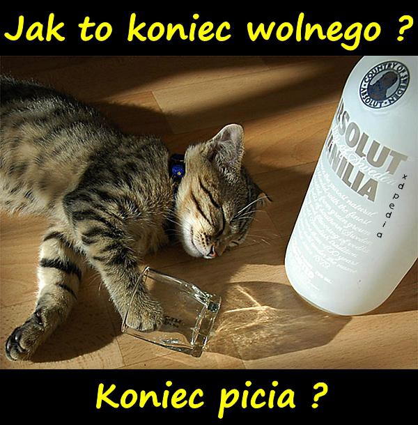 Jak to koniec wolnego? Koniec picia