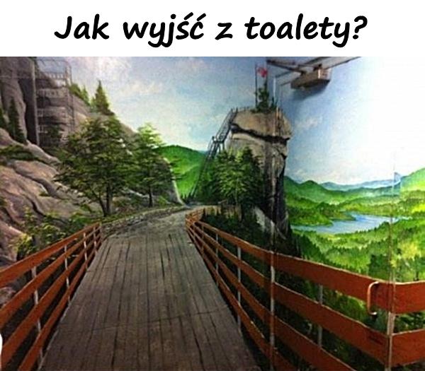 Jak wyjść z toalety