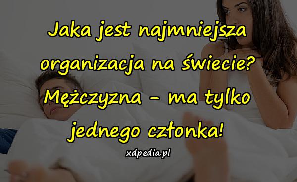 Jaka jest najmniejsza organizacja na świecie? Mężczyzna