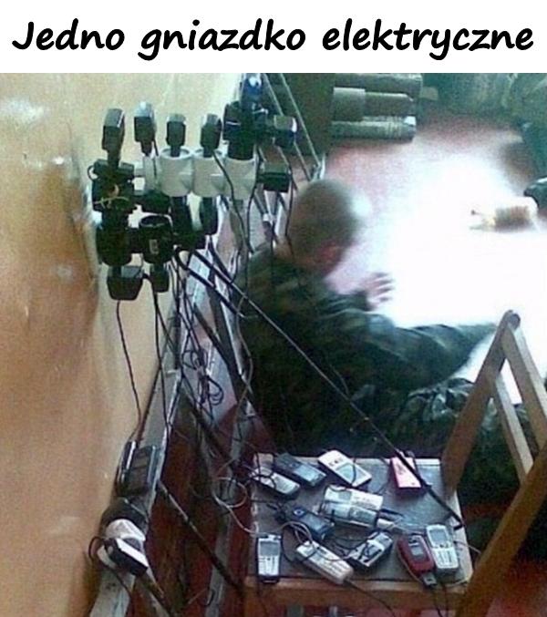 Jedno gniazdko elektryczne