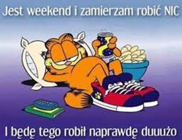 Jest weekend i zamierzam robić nic i będę tego robił