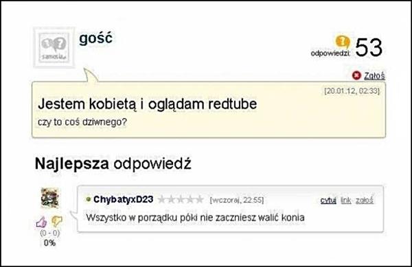 Jestem kobietą i oglądam RedTube, czy to coś dziwnego