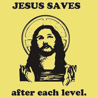 Jesus saves after each level