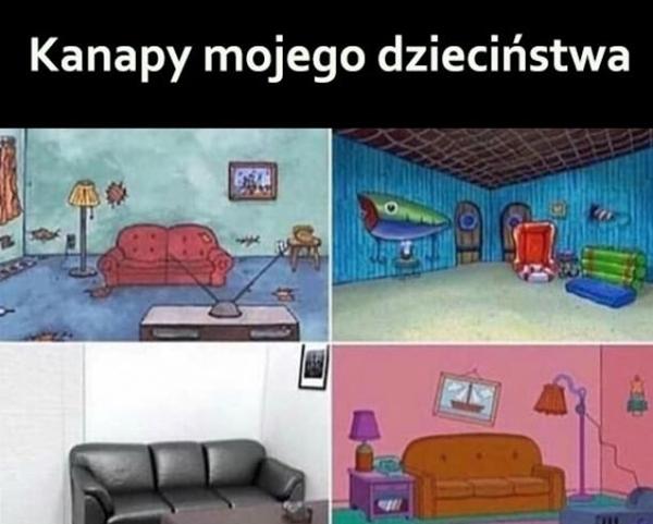 Kanapy z mojego dzieciństwa