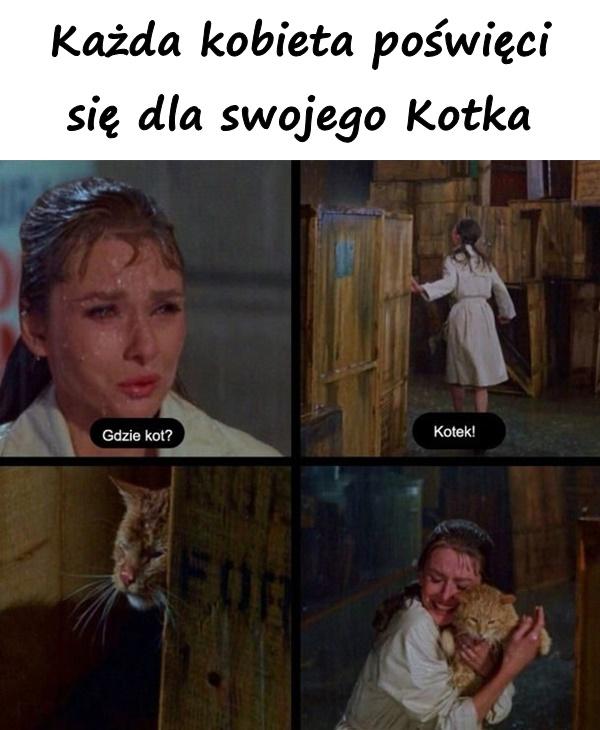 Każda kobieta poświęci się dla swojego Kotka