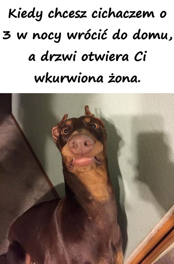 Kiedy chcesz cichaczem o 3 w nocy wrócić do domu, a drzwi