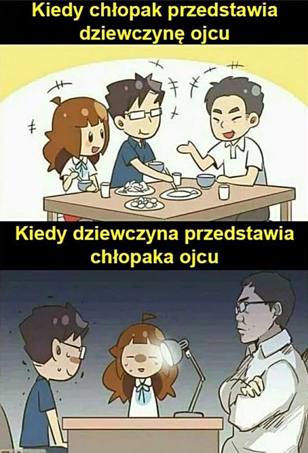 Kiedy chłopak przedstawia dziewczynę ojcu, kiedy dziewczyna