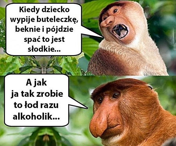 Kiedy dziecko wypije buteleczkę, beknie i pójdzie spać to