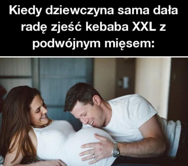 Kiedy dziewczyna sama dała radę zjeść kebaba XXL z