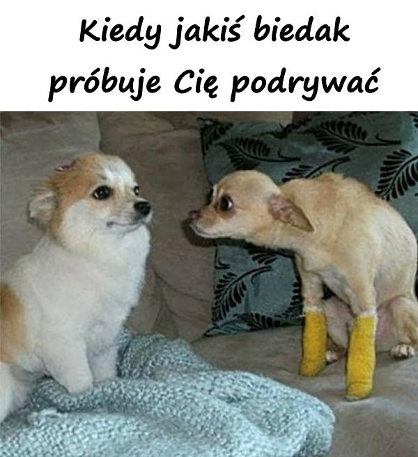 Kiedy jakiś biedak próbuje Cię podrywać