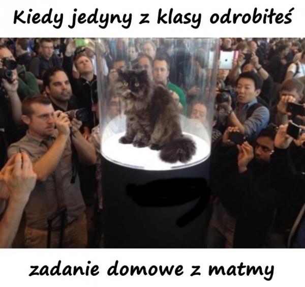 Kiedy jedyny z klasy odrobiłeś zadanie domowe z matmy