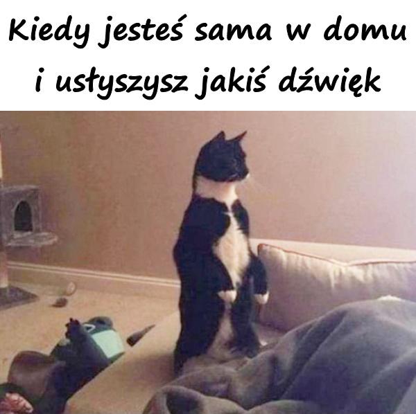 Kiedy jesteś sama w domu i usłyszysz jakiś dźwięk