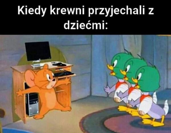 Kiedy krewni przyjechali z dziećmi