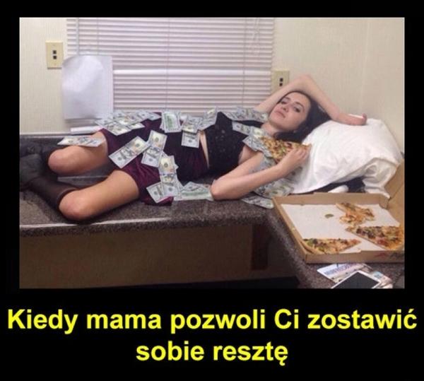 Kiedy mama pozwoli ci zostawić sobie resztę