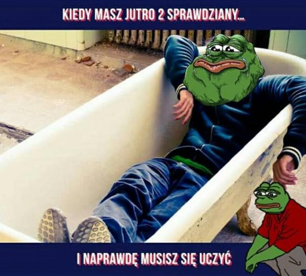 Kiedy masz jutro dwa sprawdziany i naprawdę musisz się uczyć