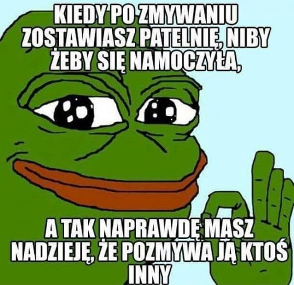 Kiedy po zmywaniu zostawiasz patelnię, żeby się namoczyła