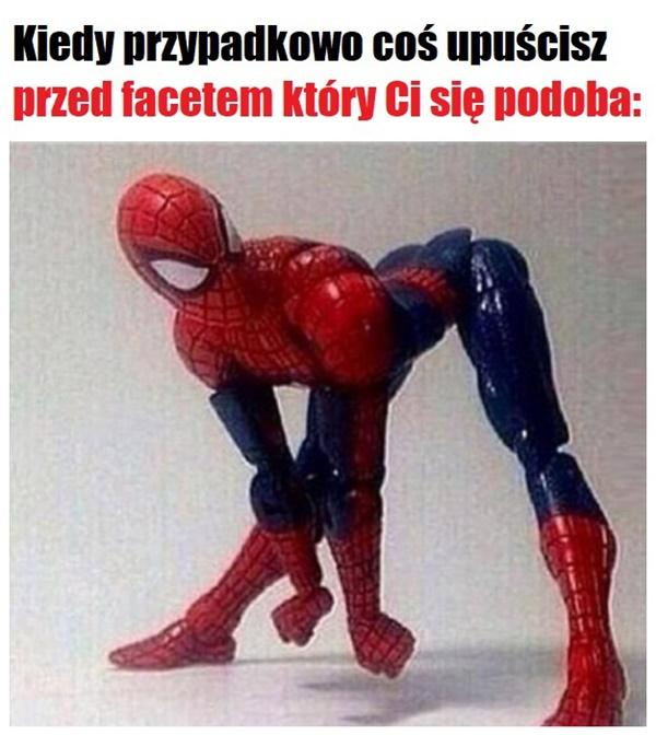 Kiedy przypadkowo coś upuścisz przed facetem, który ci się