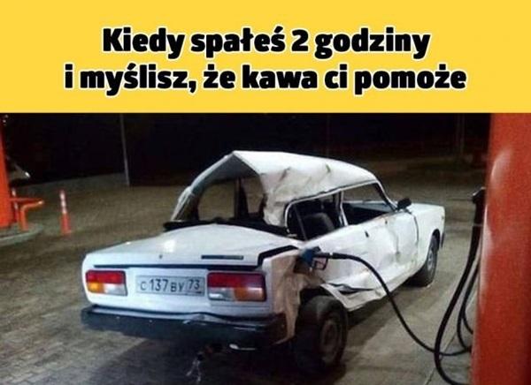 Kiedy spałeś dwie godziny i myślisz, że kawa ci pomoże