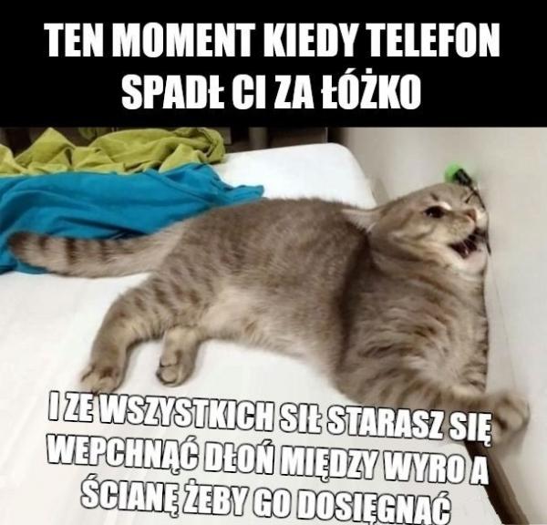 Kiedy telefon spadł Ci za łóżko