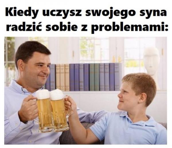 Kiedy uczysz syna jak radzić sobie z problemami