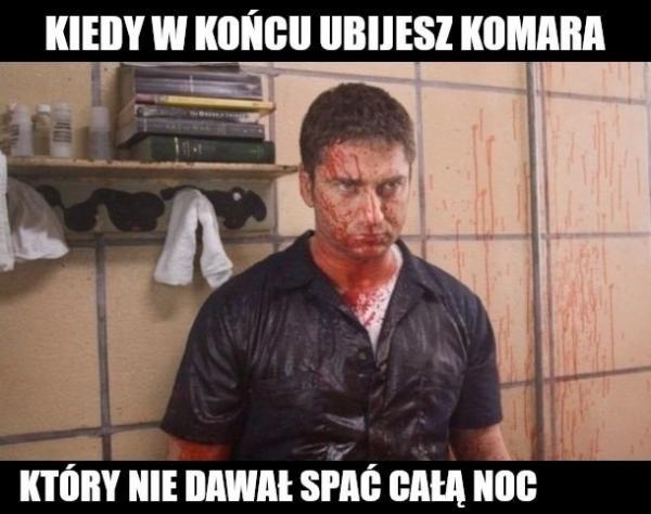 Kiedy w końcu ubijesz komara, który nie dawał spać całą noc