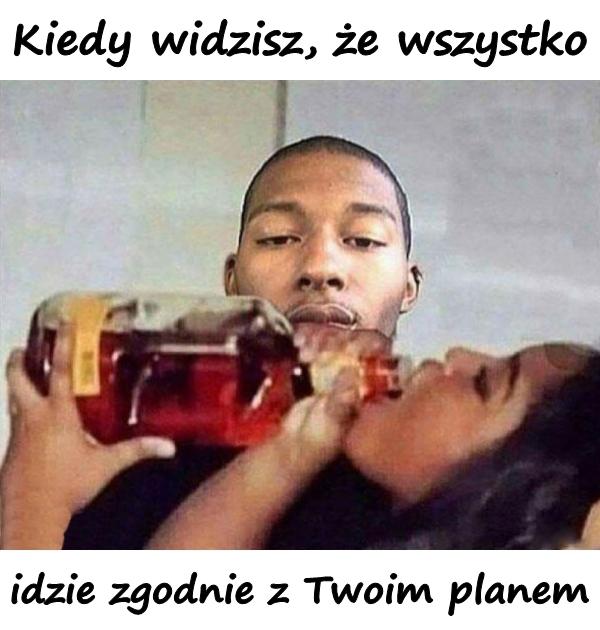 Kiedy widzisz, że wszystko idzie zgodnie z Twoim planem