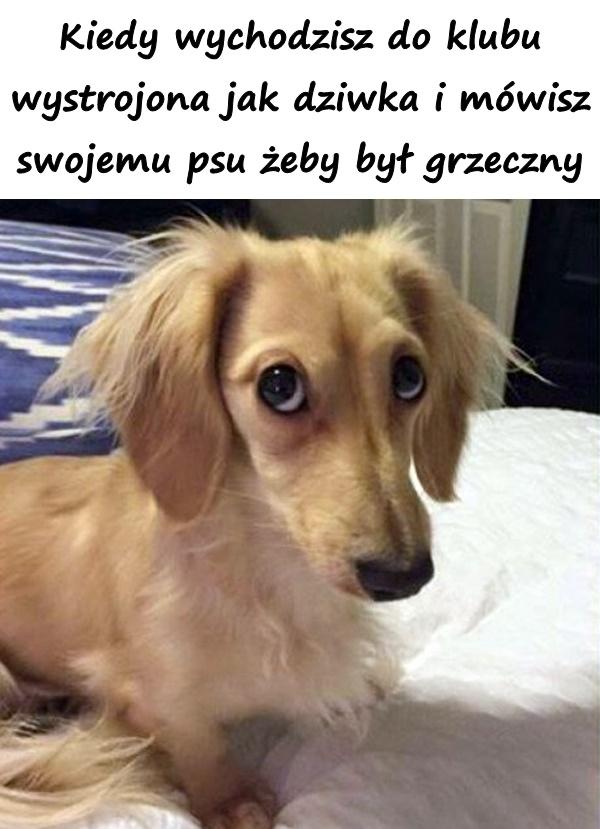 Kiedy wychodzisz do klubu wystrojona jak dziwka i mówisz