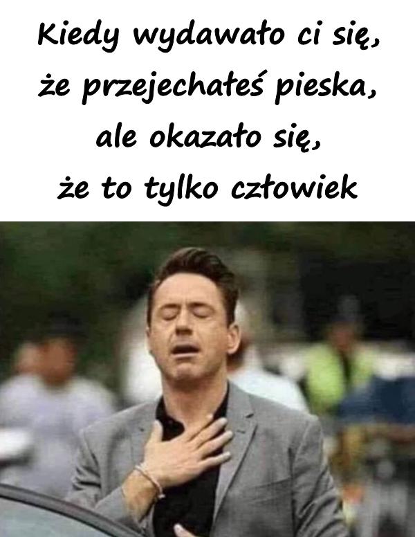 Kiedy wydawało ci się, że przejechałeś pieska, ale okazało