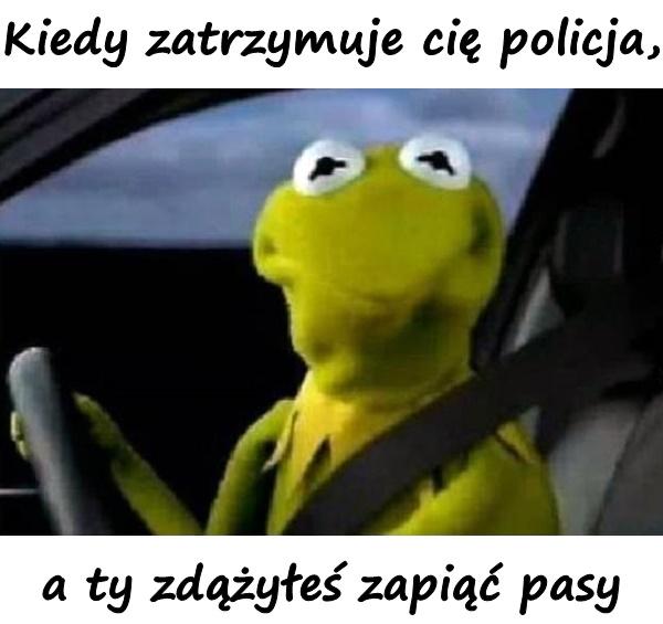 Kiedy zatrzymuje cię policja, a ty zdążyłeś zapiąć pasy