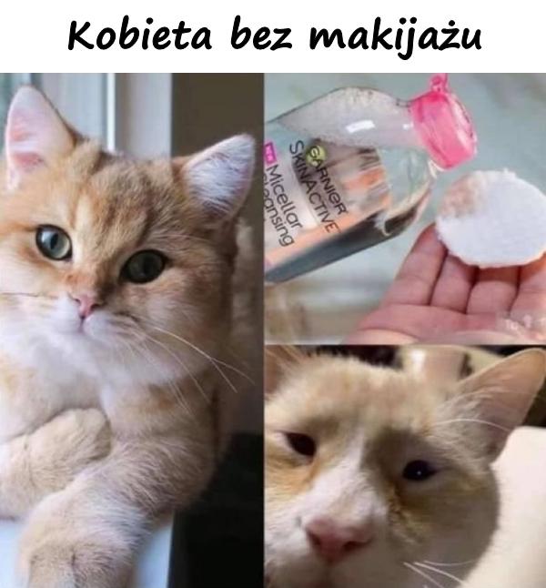 Kobieta bez makijażu