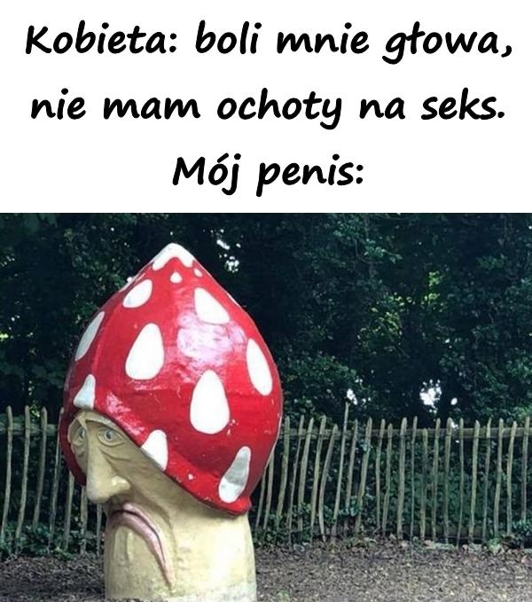 Kobieta: boli mnie głowa, nie mam ochoty na seks. Mój penis