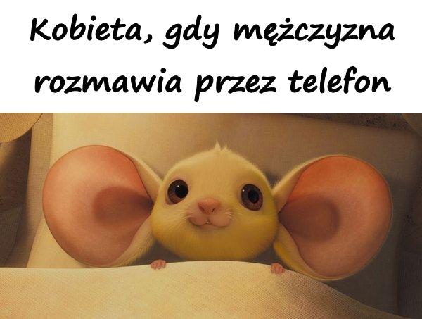 Kobieta, gdy mężczyzna rozmawia przez telefon