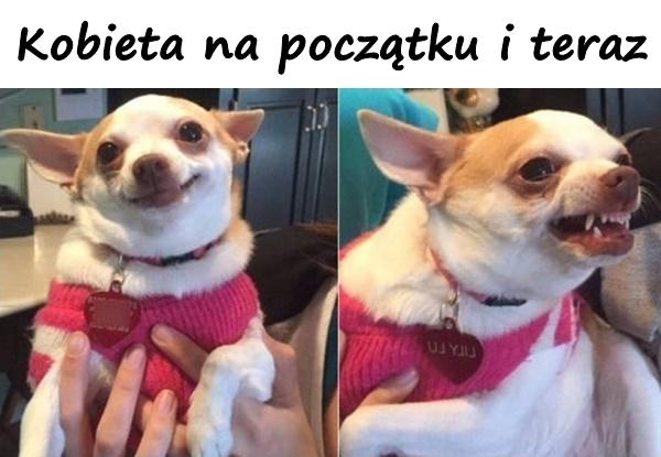 Kobieta na początku i teraz