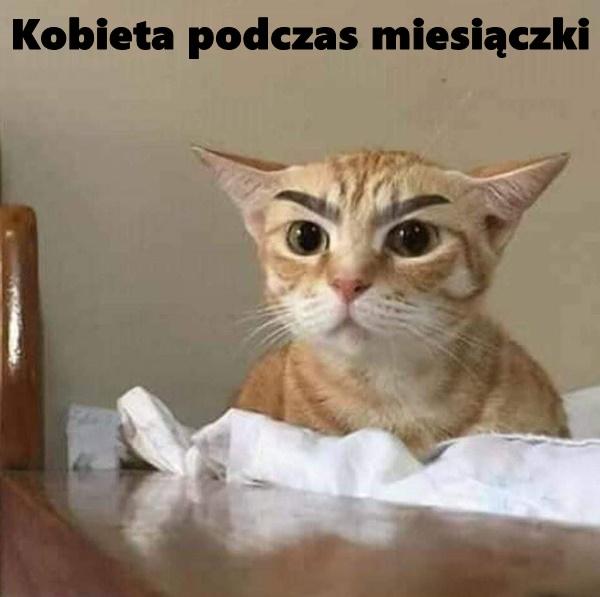 Kobieta podczas miesiączki