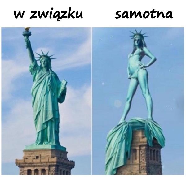 Kobieta w związku vs. samotna